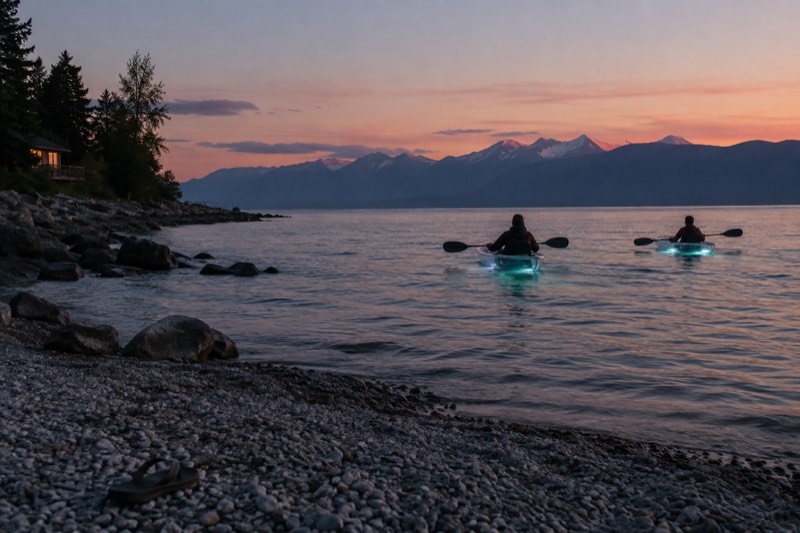 Clear Kayak Sunset, Kalispell